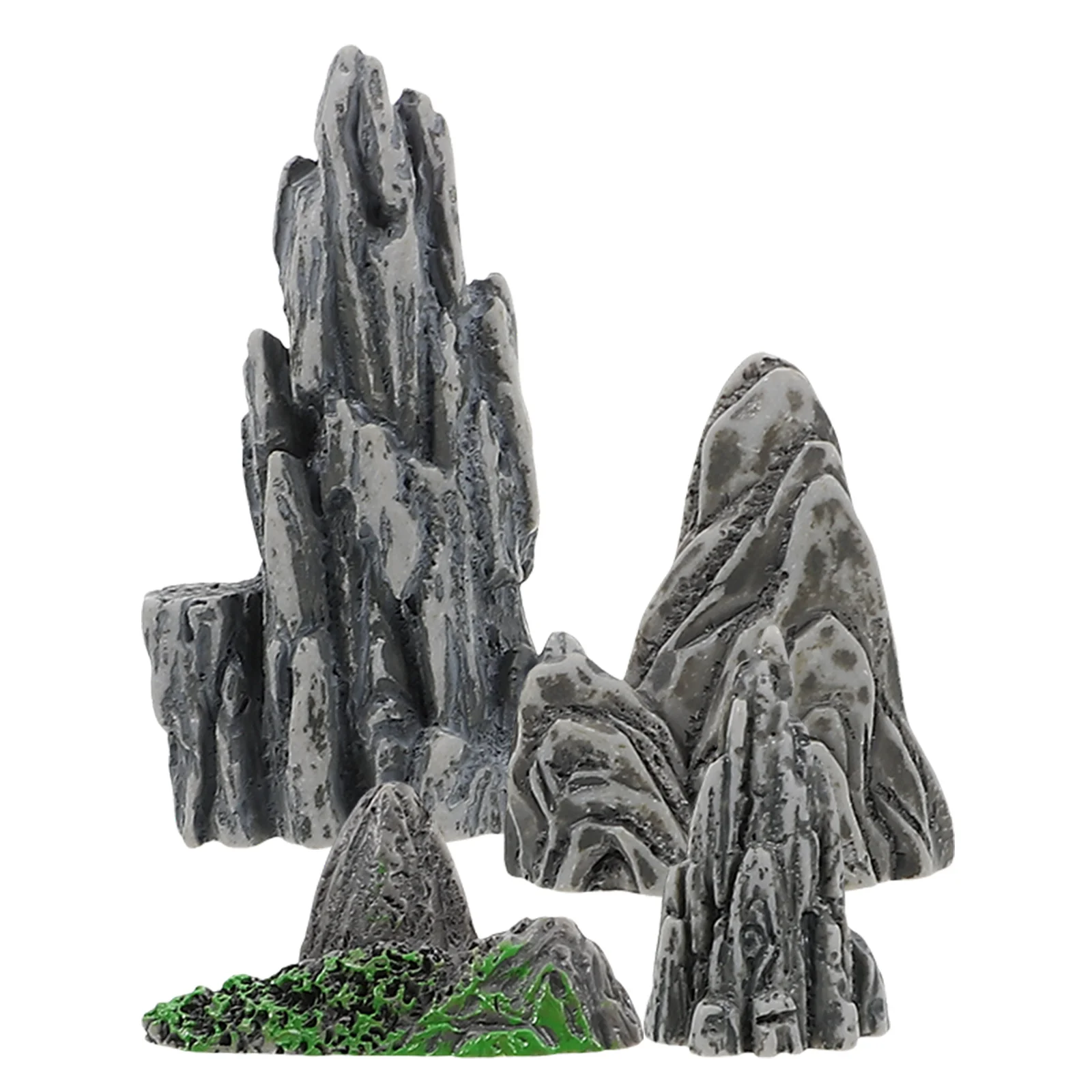 

4 Pcs Miniature Bonsai Rockery Accessories Simulation Rock Decor Mini Garden nament L Adornment Safe Material Use