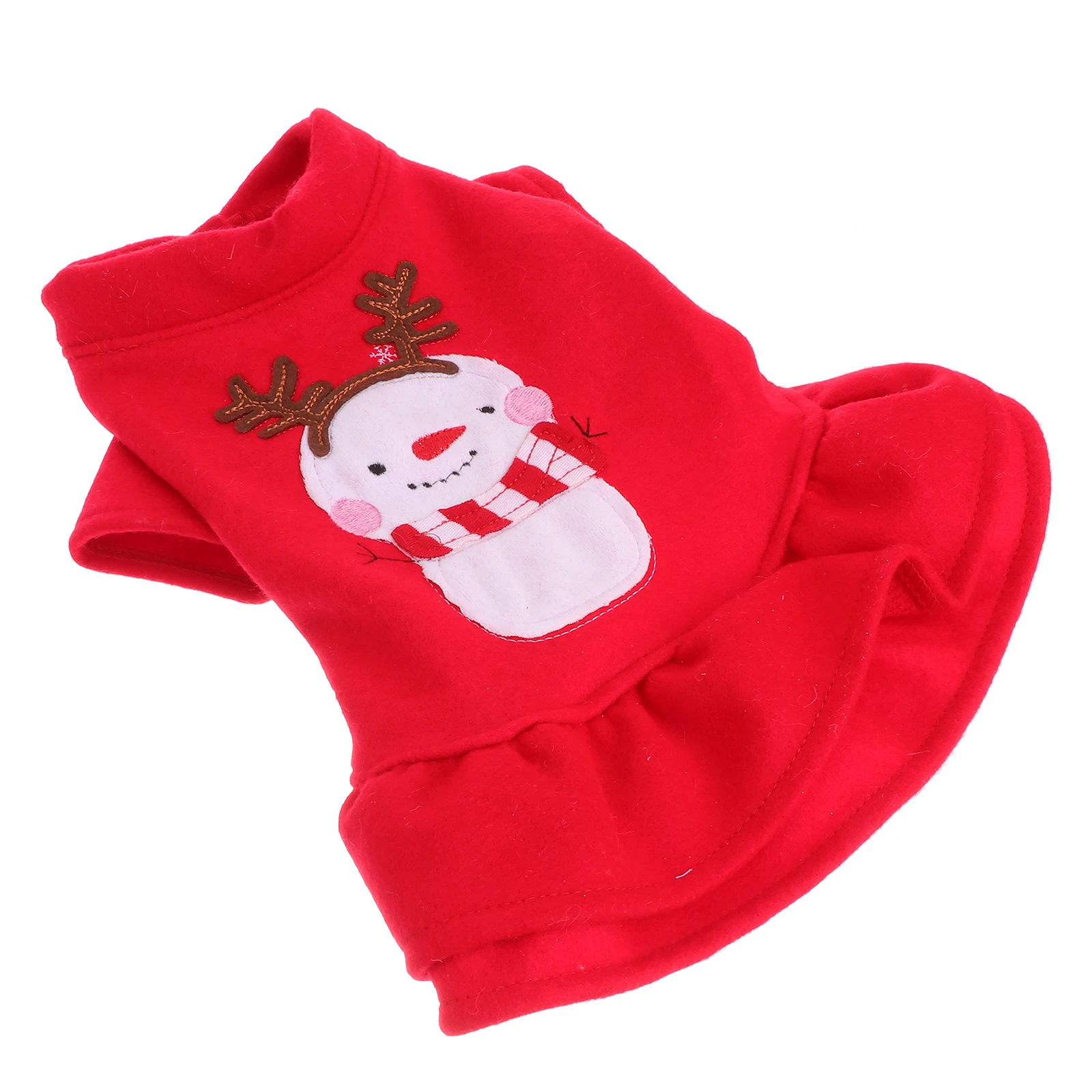 

Dog Snowman Winter Clothes Holiday Costume Puppy Outfits Clothing Small Puppy Skirt Dogs Pet Skirts Christmas Photo