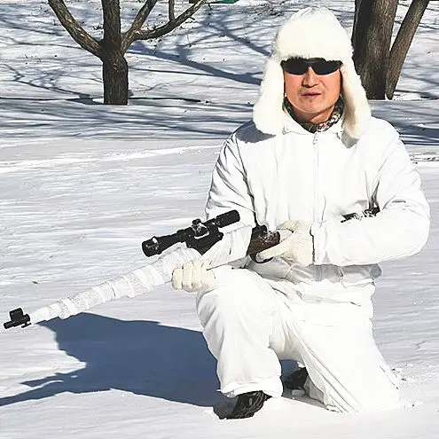 Traje camuflaje blanco para nieve transpirable y ligero - imagen 5