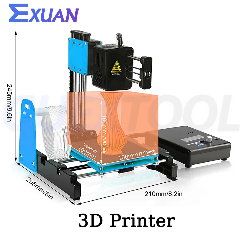 Маленькая трафаретная печатная машина X2 потребительский 3D-принтер для домашнего образования совместимый с PLA ТПУ 1,75 мм инструменты для экструдера нити