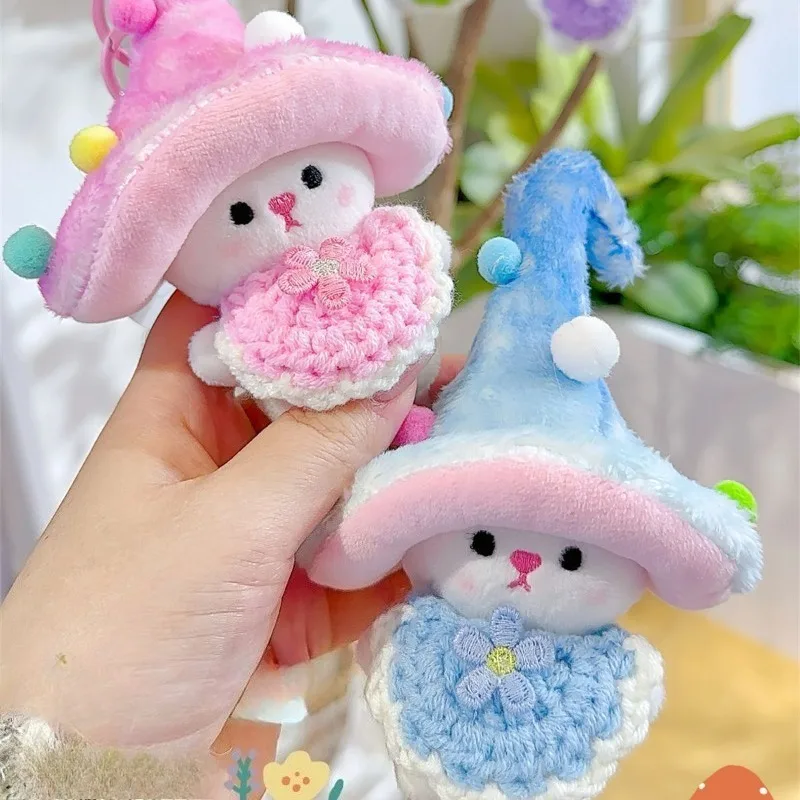 

15 см Kawaii плюшевый кулон из полипропилена, хлопок, грибной эльф, плюшевый брелок, грибной эльф, красочная кукла-гриб, брелок для ключей, рюкзак, кулон, игрушка