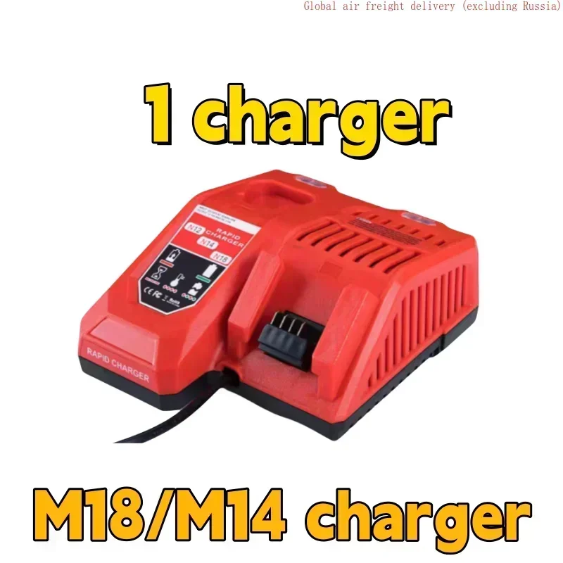 Newly upgraded 18V 12000mAh, replacing Milwaukee M18 N18 power tool batteries 48-11-1815, 48-11-1850, 2604-22 including charger