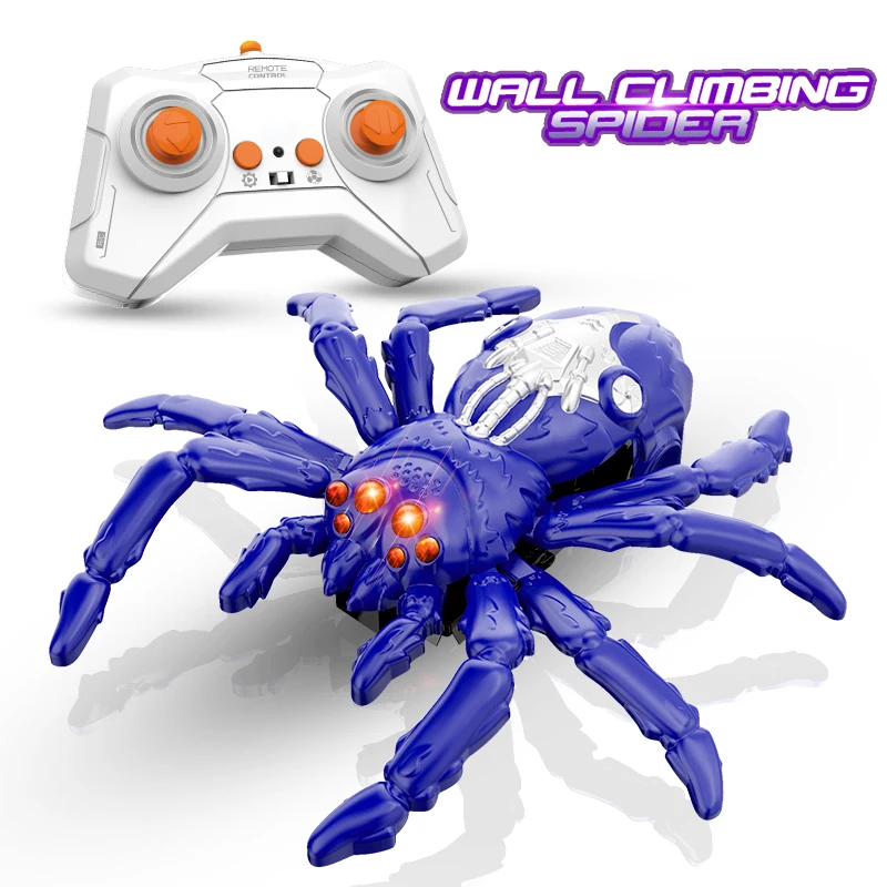 

Remote Control Animal Toy Wall Climbing Gecko/Spider 360 Degree Rotation LED Eye Light Children's Electric Toy