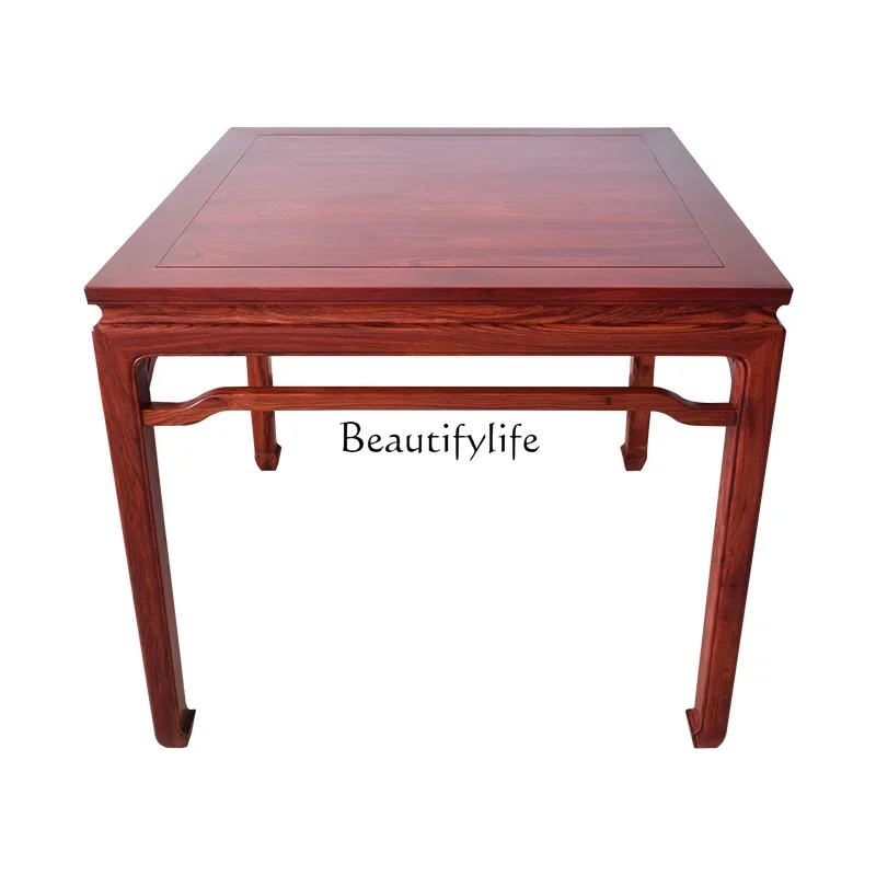 60.Chinese rosewood Baxian table Solid wood household high-grade mahogany chess and card table