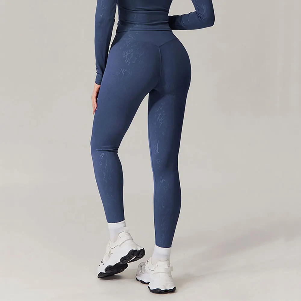 Leggings stampati per donna Pantaloni da yoga fitness Legging a vita alta Allenamento Scrunch Butt Lifting Collant da palestra sportivi Collant da donna