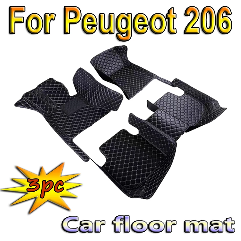 

Пользовательские 3D Автомобильные Коврики для Peugeot 206 2004-2008 207 207 CC 301 2012-2019 607 2004-2006, аксессуары для интерьера