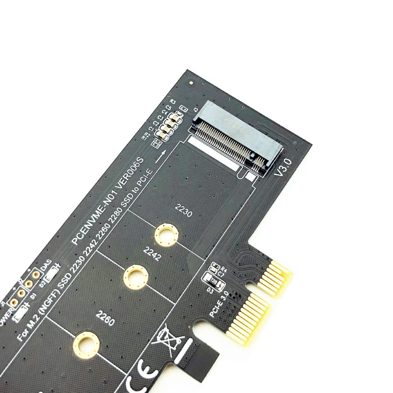 Adapter NVME PCI-E 3.0x1 do M.2 NVMe M konwerter na klucz z niskim profilem uchwyt do Samsung PM961 960EVO SM961 PM951 M2 SSD