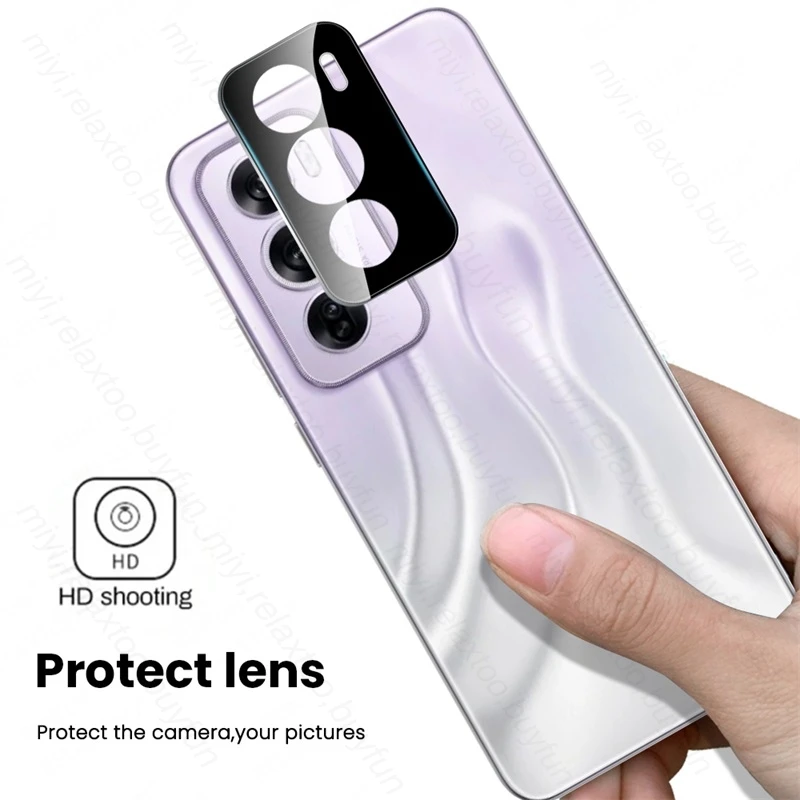 2Pcs HD 3D Tempered Glass Curved Camera Lens Protector Case For Oppo Reno12 Reno12pro Reno 12 12pro 5G 2024 CPH2625,CPH2629 6.7