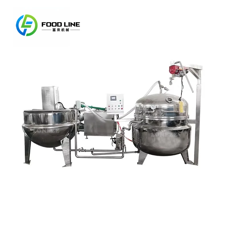 Customized Steam Jacketed Cooking Kettle with Mixer - Preserved Fruit Vacuum Sugar Soaker