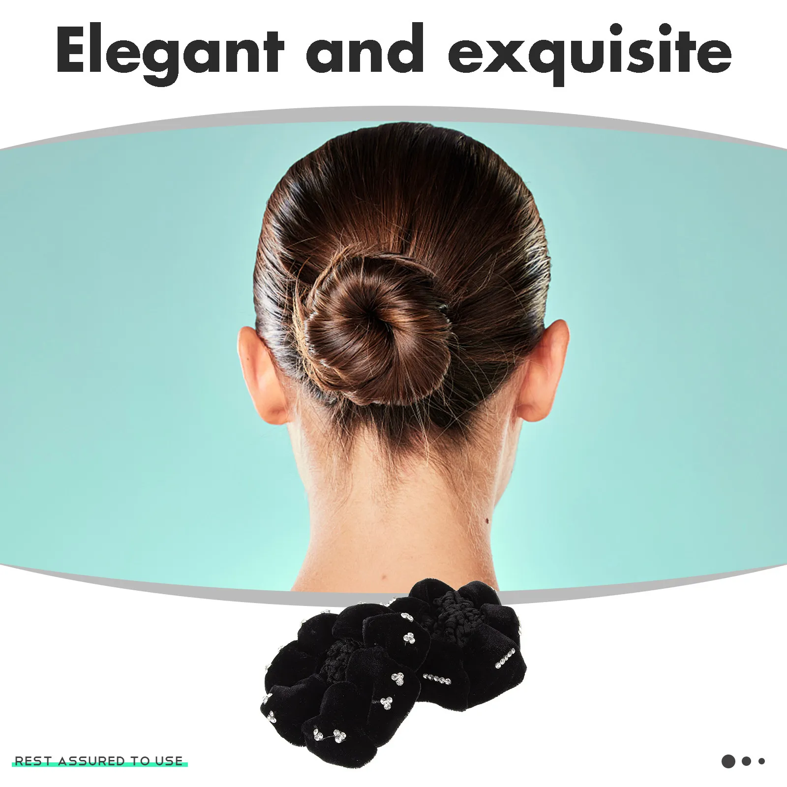 

4Pcs Elegant Hair Bun Cover Net Women Accessories for Dancer Waitress Fine Workmanship Stylish Look Women Hair Accessories