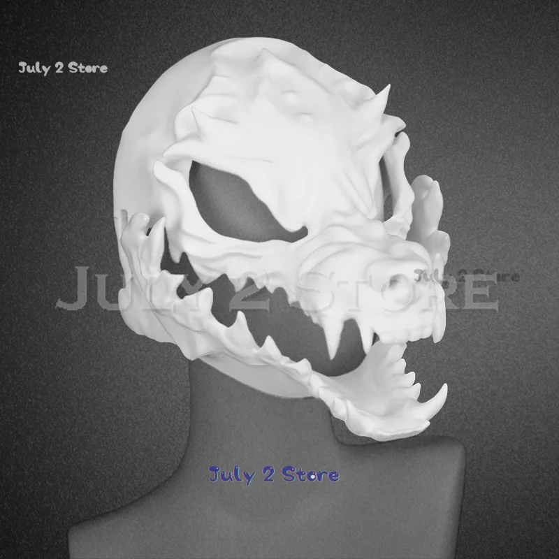 Realistic Style Animal Fursuit Dog Skull Kigurumi Furry Mask Scary Head 3d Print Capsule Halloween Diy Props Cosplay Headsets