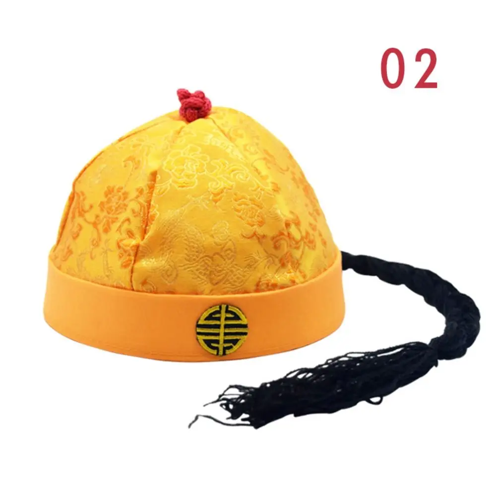 Tradycyjny dynastyczny starożytny chiński kapelusz vintage nakrycie głowy cosplay kostium opery pekińskiej czapka akcesoria do stroju Tang unisex