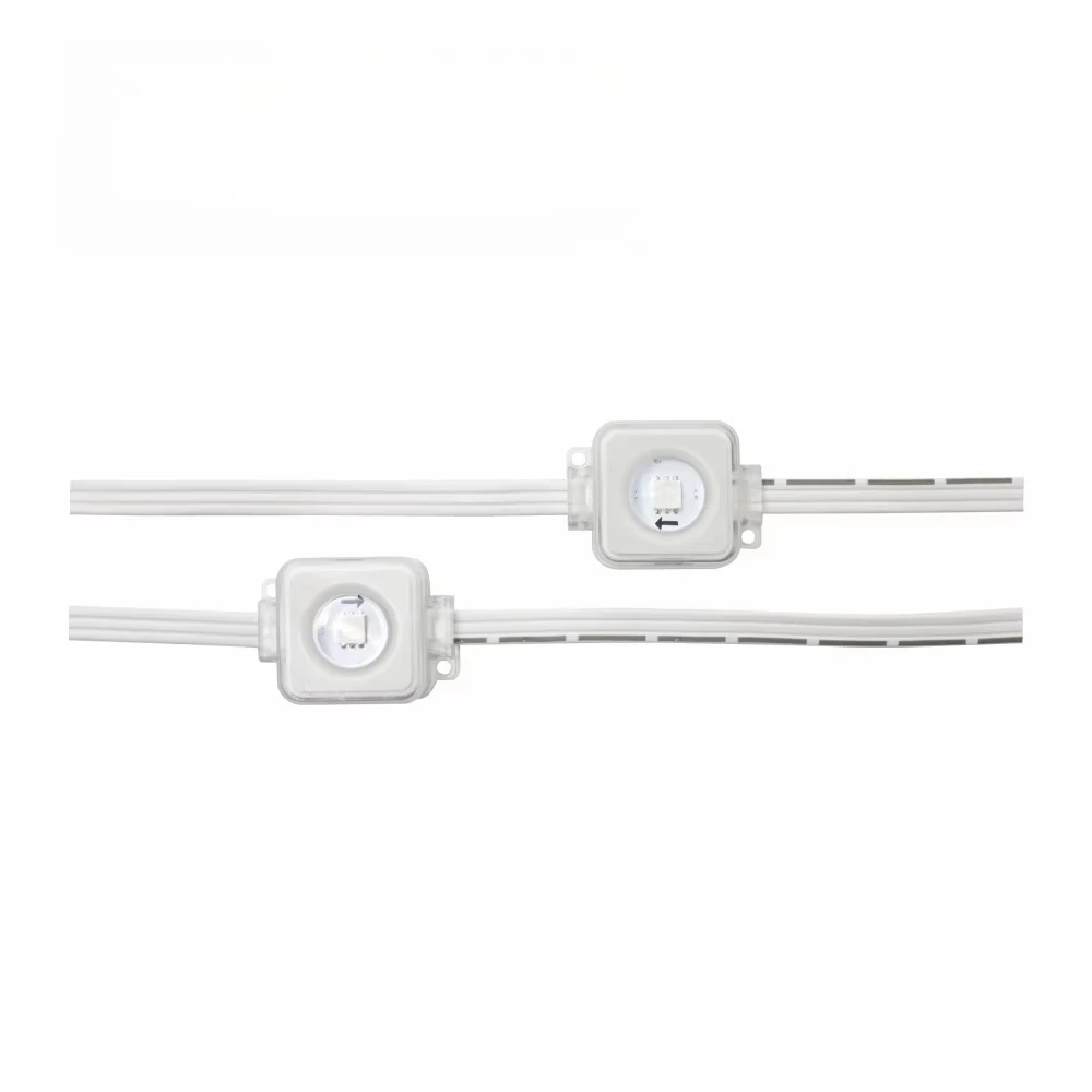 Outdoor Light Emitting Diode 24V 24M a Set Light Emitting Diode Christmas Holiday Rgb Dot Pixel Light Eaves Lighting