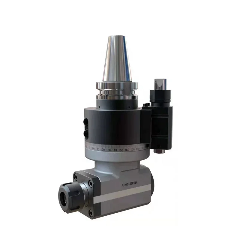 CNC machine tools 90 degree  angle head horizontal milling  side   BT30 BT40 BT50 with ER collet