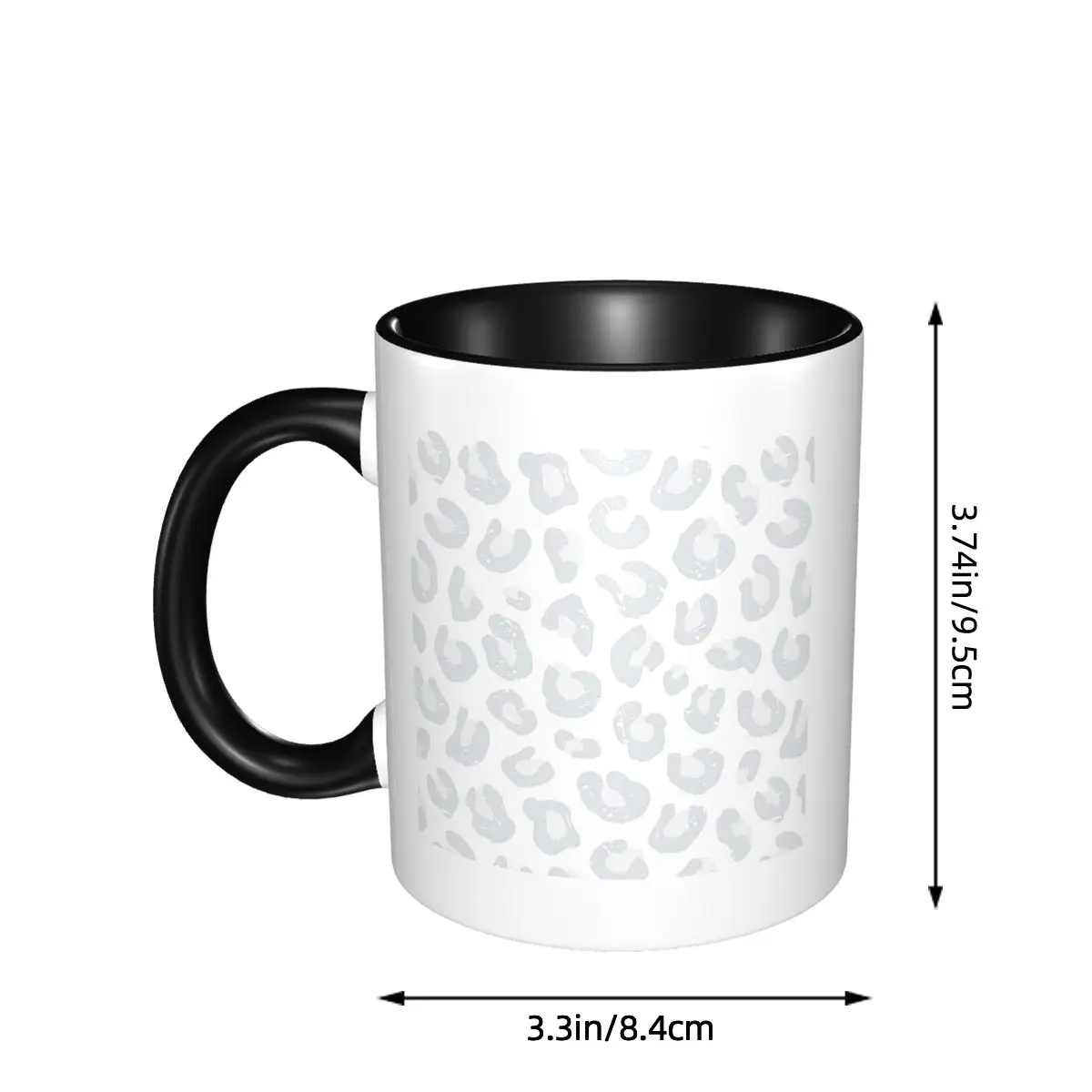 كوب بطبعة الفهد، أكواب قهوة سيراميك مضحكة، أكواب شاي، كوب حليب، أدوات للشرب، هدايا للرجال والنساء