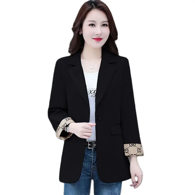 "Ada lapisan/kualitas baik" setelan jaket kecil wanita musim semi dan musim gugur versi Korea ramping temperamen Fashion setelan blus