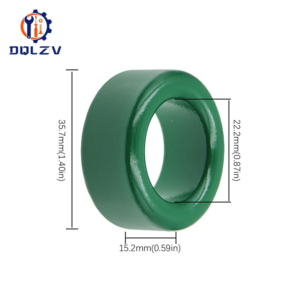 5PCS 10PCS Mn-Zn High Conductivity Green Ferrite Core Ring 36*23*15mm anti-interference Filter Inductor