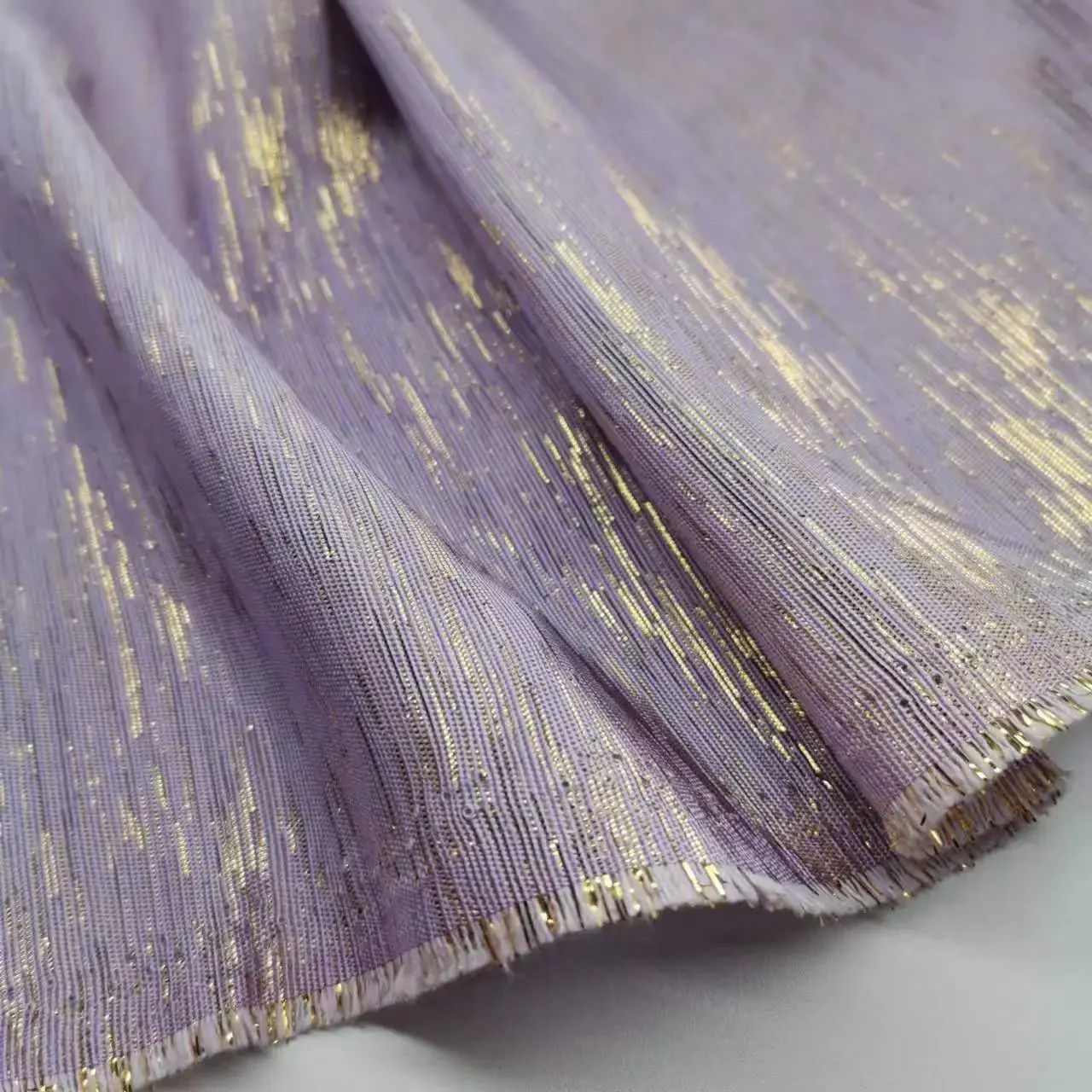 Gown Sparkling Fabric Metallic Flashing Cotton Fabric Shantung Bridal Coat Shoe Bag Curtain Wedding Cosplay Material