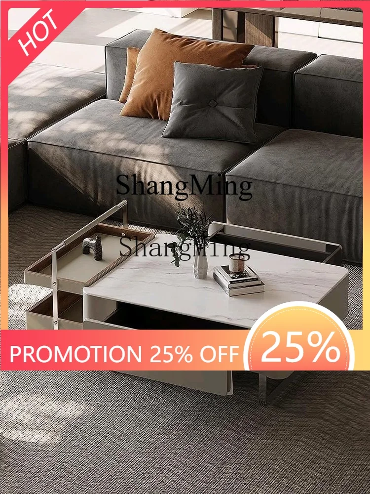 

CL room household small apartment minimalist rectangular coffee table combination storage storage coffee table table