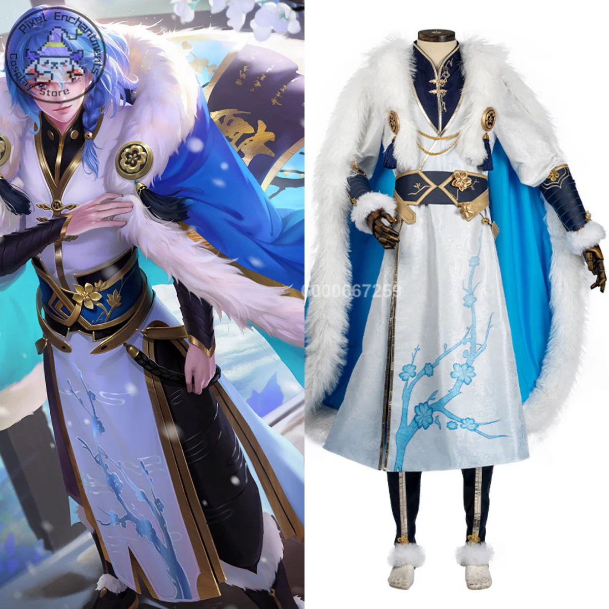 

Game Honor of Kings Cosplay Costume Anime Yi Xing Role Playing High Quality Clothes for Men Comic Con Halloween Party Suits