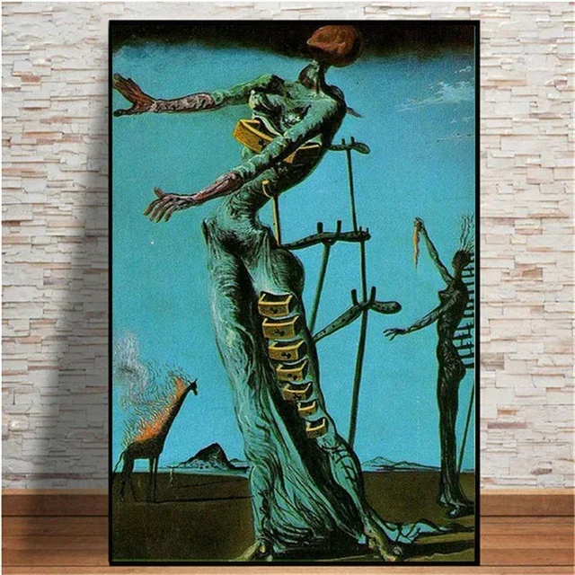 Classic Surrealist Wall Art Painter Salvador Dali HD Canvas Poster Print Living Room Bedroom Home Decor