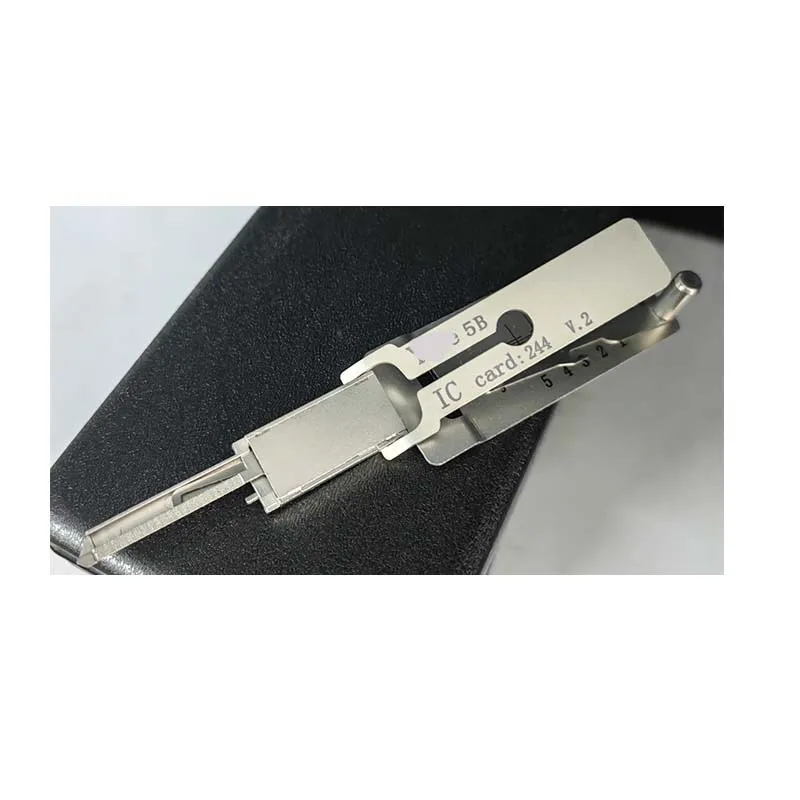 ชุดเครื่องมือช่างกุญแจรุ่นใหม่ล่าสุด Lishi Style 4 ชิ้น Y Ale 6 Yale6B Y Ale 5 Yale5B V.2 สีเงิน รุ่นอัปเดต สำหรับปลดล็อค Civic Lock