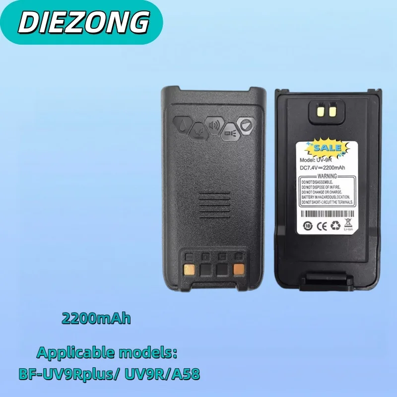 UV-9R PLUS Li-ion Battery 2800/4800/5800mAh Type-C Enlarge Battery BL-9 for Baofeng UV-9R GMRS-9R BF-T57 Radios Accessory