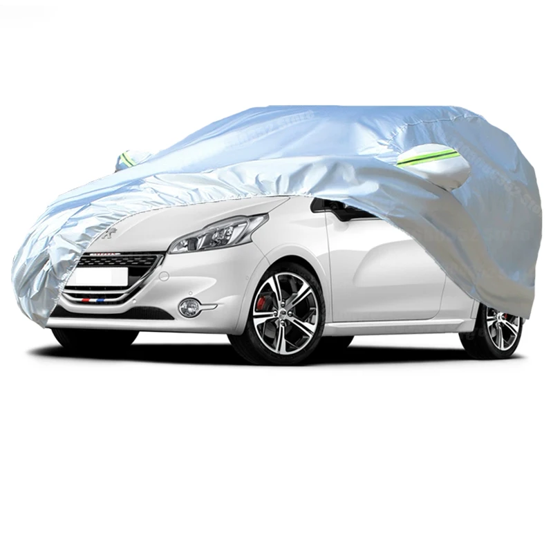 For Peugeot 208 E-208 Car Cover Outdoor Protection Covers Snow Sunshade Waterproof Dustproof Exterior UV Car Accessories