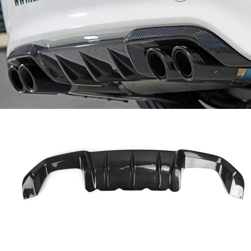 MP style Carbon fiber Car Bumpers Double Side Double Exit For BMW M2 F87 M2C 2014-2018 F87 Rear Bumper Diffuser