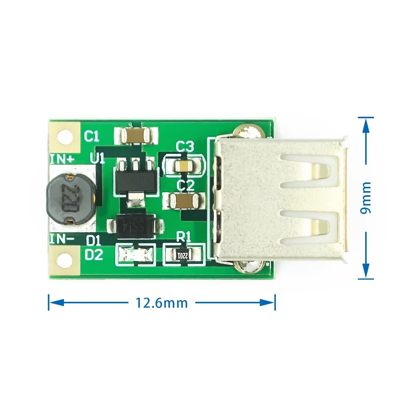 5~500Pcs DC-DC Boost and Stabilize Power Supply Module Battery Booster Board 0.9V~5V Boost 5V Mobile Power Supply Boost