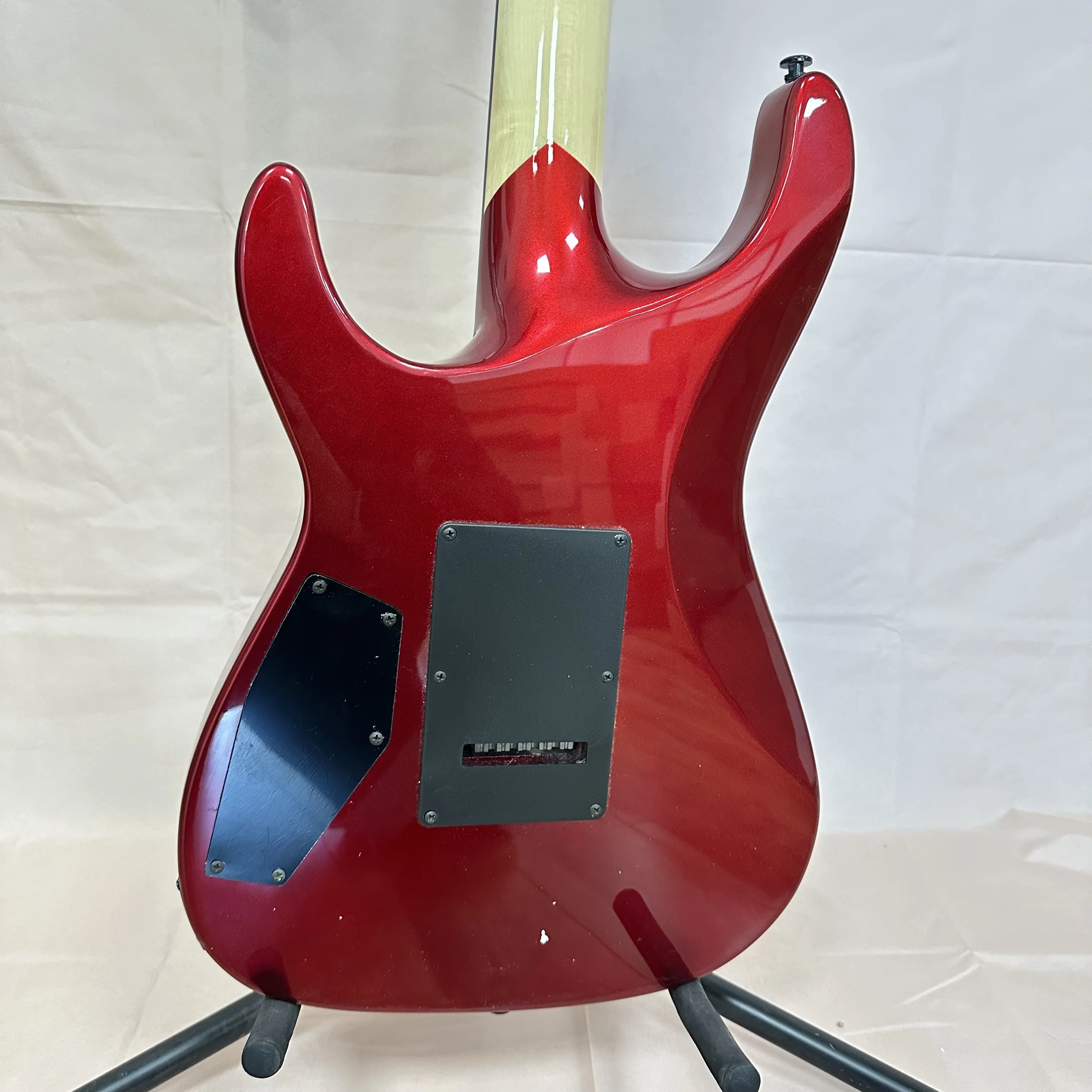 Moon Ouija Graphic Electric Guitar Red Body Double Humbucker Tremolo Occult Dark Metal Rock Guitar In Storck
