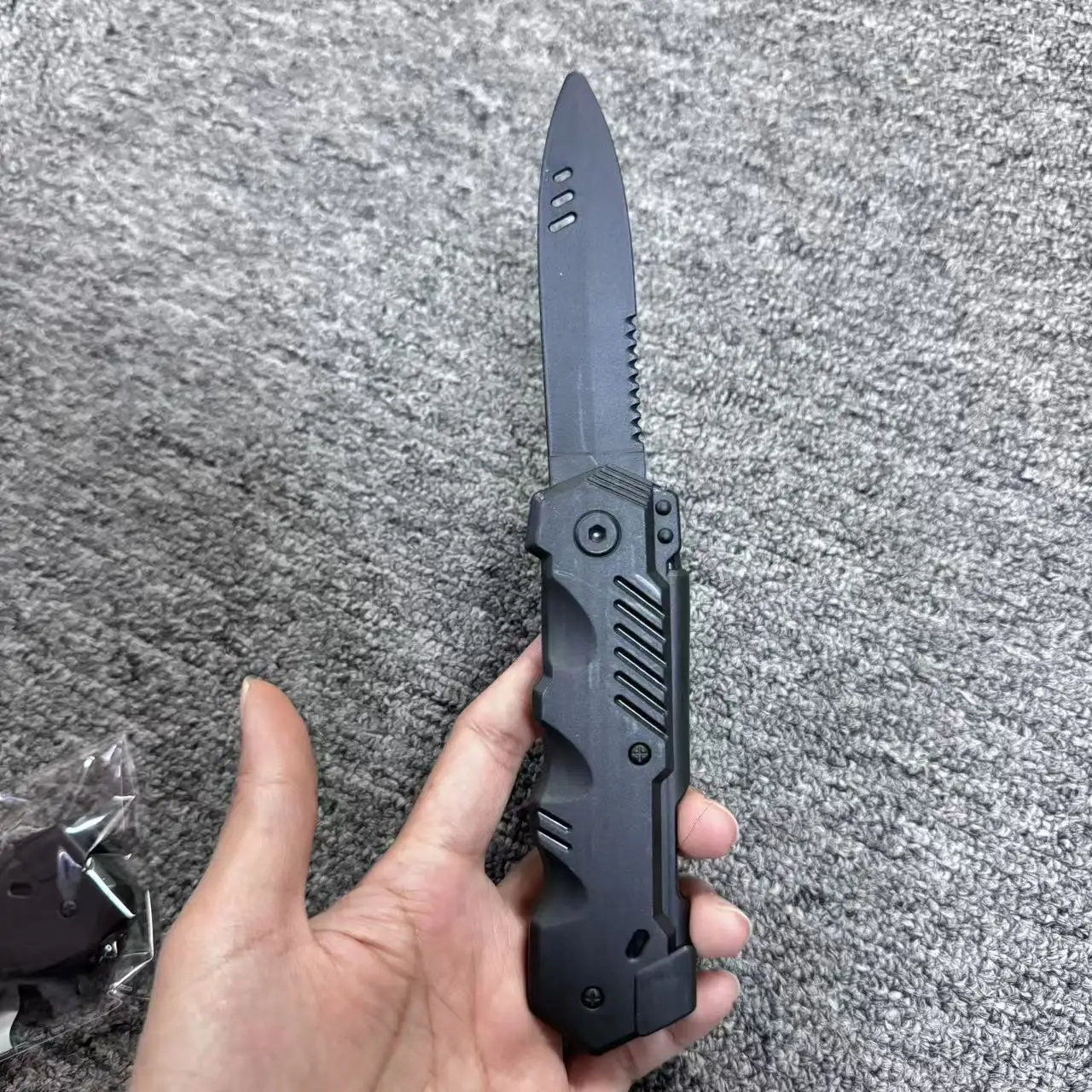 Retractable Knife Prop Fake Knife False Trick Gadget Toy Disappearing Prop Plastic Blade for Halloween Fools Day Party