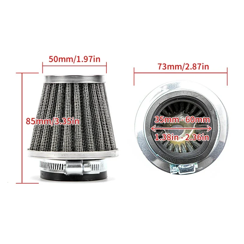 1PC Creative Motorcycle Conical Air Filters High Quality Universal Cone Intake Modification Air Filter Car Moto accessories