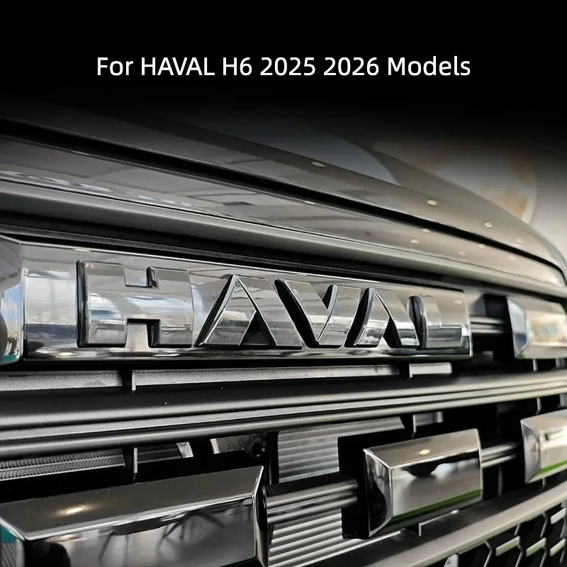 For HAVAL H6 2025 2026 Models Blackened Car Emblem Letter Sticker Black Warrior Exterior Modification Accessories