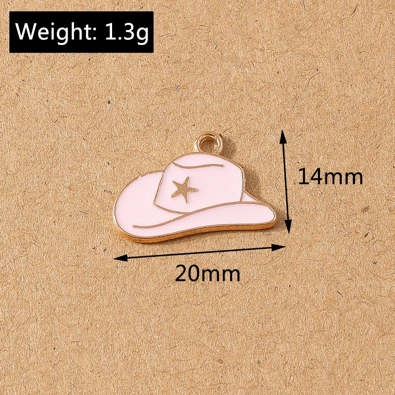 10 Stück 18*10mm Emaille Western Cowboy Stiefel Charms Anhänger für Halskette Ohrringe DIY Armband Handgemachte Schmuckherstellung Zubehör – Detail 1