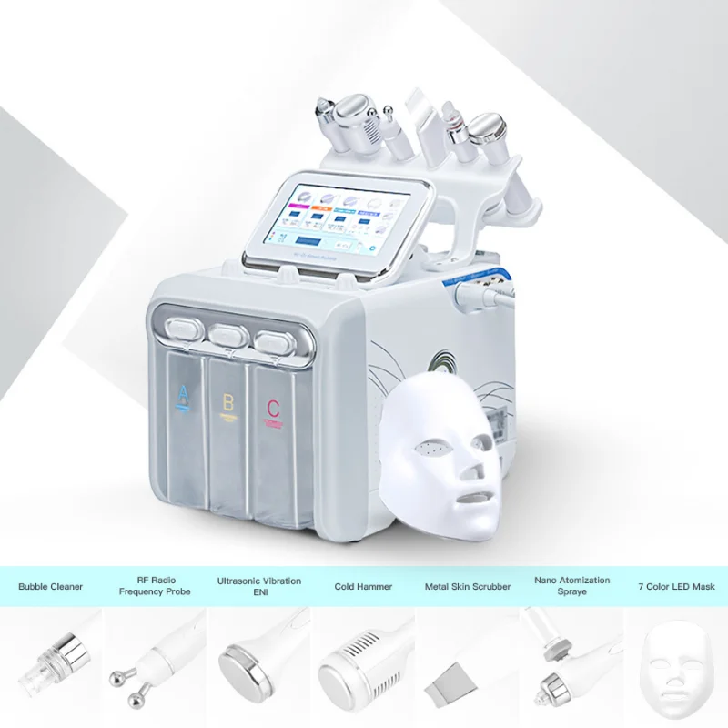 A Generation of Hydrogen and Oxygen Small Bubbles 7-in-1 Multifunctional Beauty Salon Special Instrument