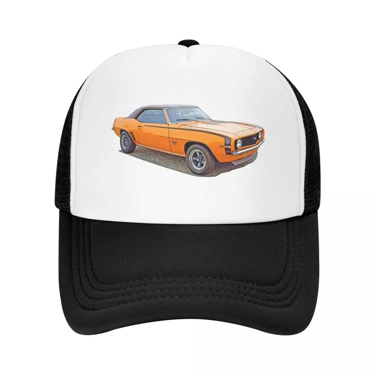 

Camaro retro orange stylish car Baseball Cap fishing caps man Luxury Brand Uv Protection Solar Hat Hood Men Women's