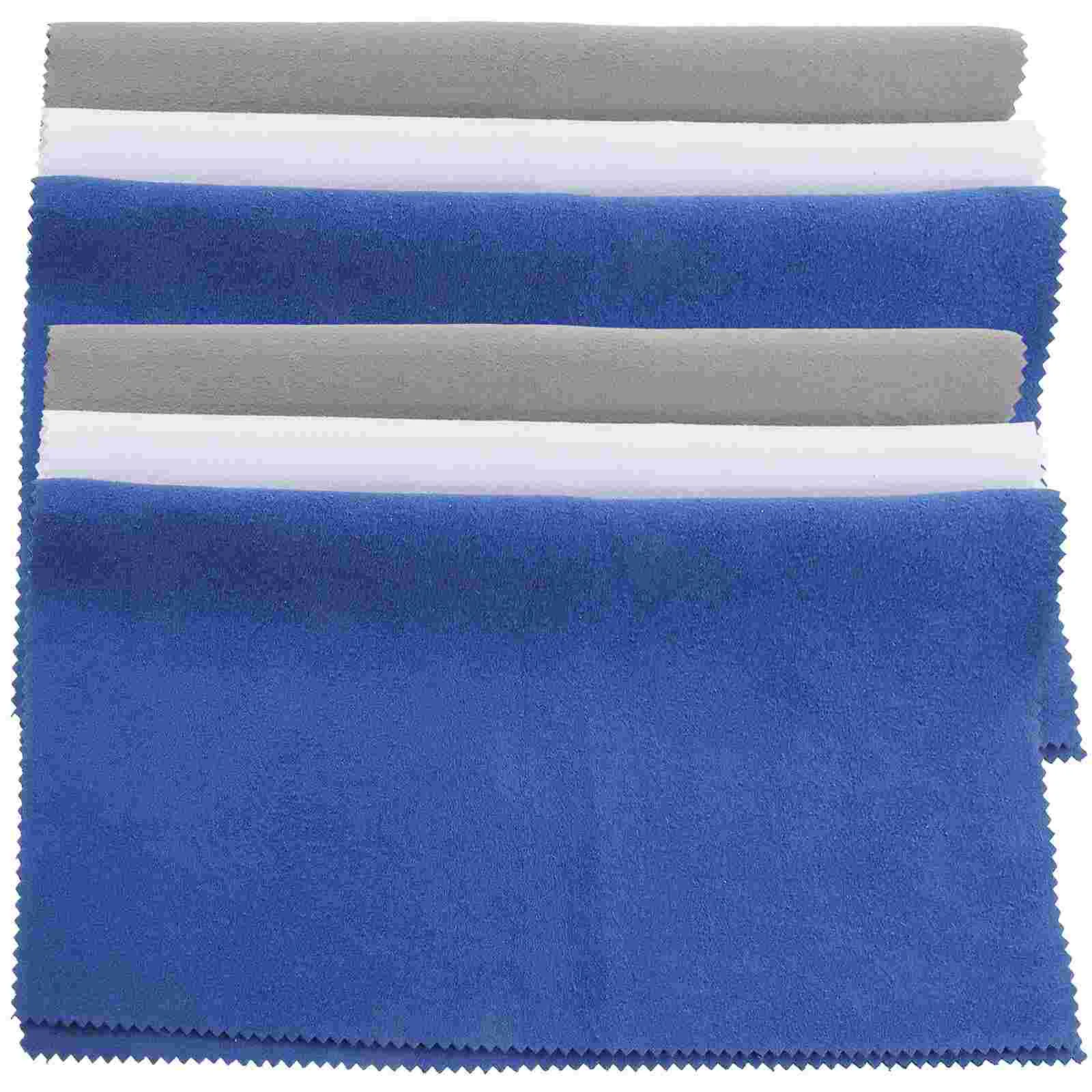 

6 Pcs Violin Cleaning Cloth Polishing Cloths for Jewelry Flute Dusting Cello Superfine Fiber Microfiber Instrument Tools