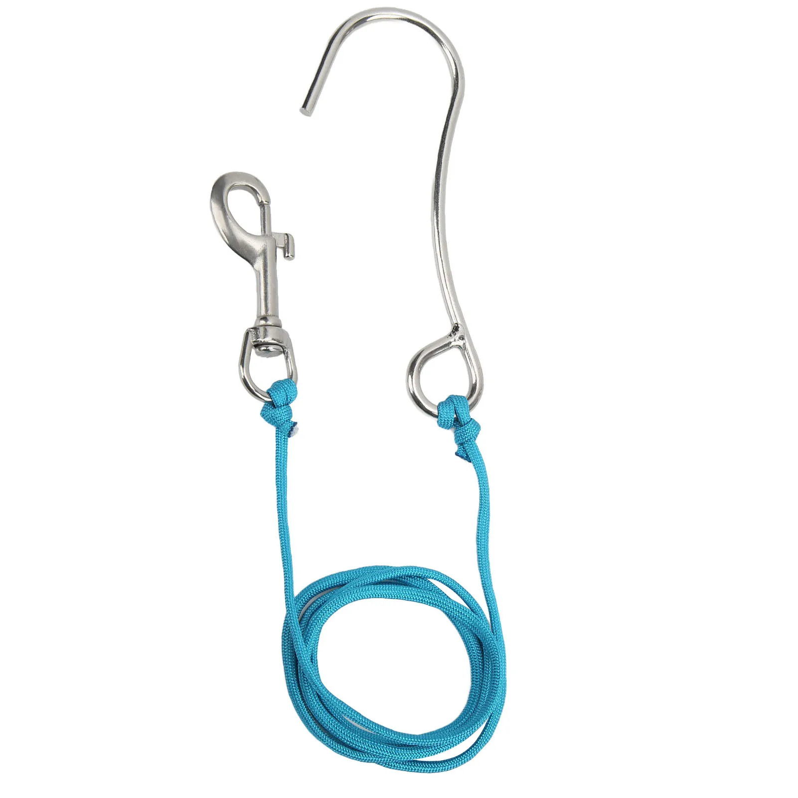 

Scuba Diving Reef Hook, Underwater Photography Hook, Stainless Steel, Nylon Line for Drift, Safety