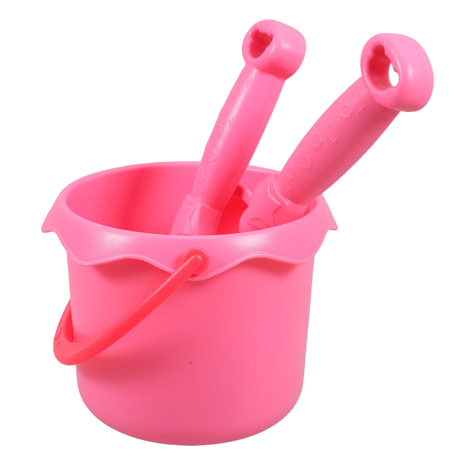 

3pcs Kids Garden Tools Set Mini Shovel Rake Bucket For Sand Beach Play Outdoor Yard Digger Summer Party Activity Pink