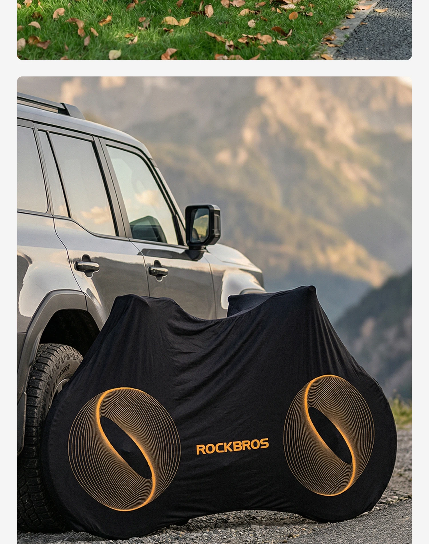 ROCKBROS Fahrrad-Schutzausrüstung Vollständige Abdeckung 24-29 Zoll MTB Bike / 700C Rennrad Staubdichte Schutztasche Vollständiger Schutz – Detail 9