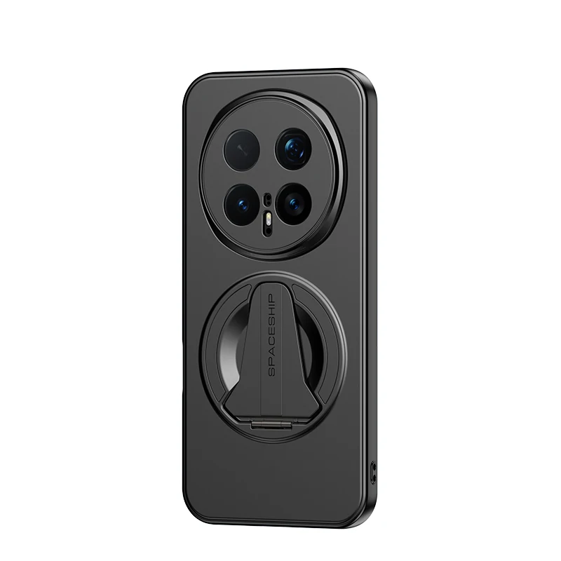 

Fashion Solid Color Phone Case For Honor Magic 8 Pro Magnetic Holder PC Hard Shell Protective Shockproof Back Cover
