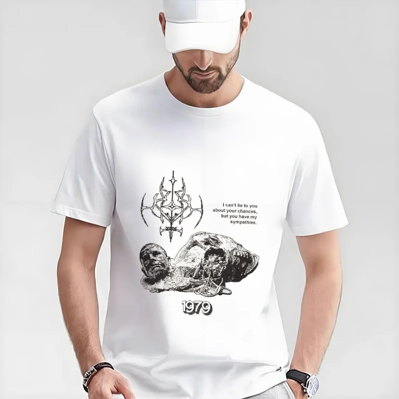 

1979 Droid Retro Horror movie Alien Sic-Fi Gift T-Shirt Weyland Xenomorphe Graphic clothes Large size tops 100% cotton print Tee