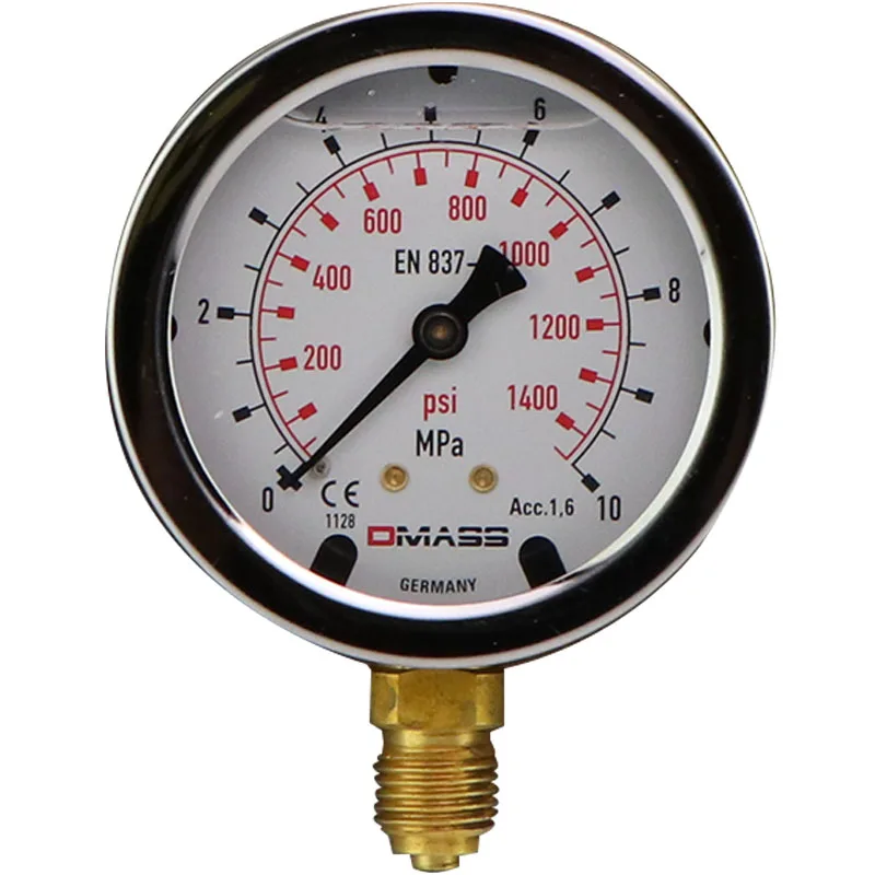 For Demas pressure gauge DMASS excavator pressure gauge hydraulic gauge excavator shock resistant pressure gauge set