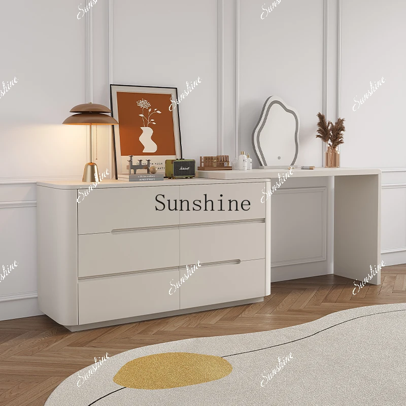 

Solid wood six-chest cabinet dresser integrated modern simple bedroom drawer bedside cabinet FT