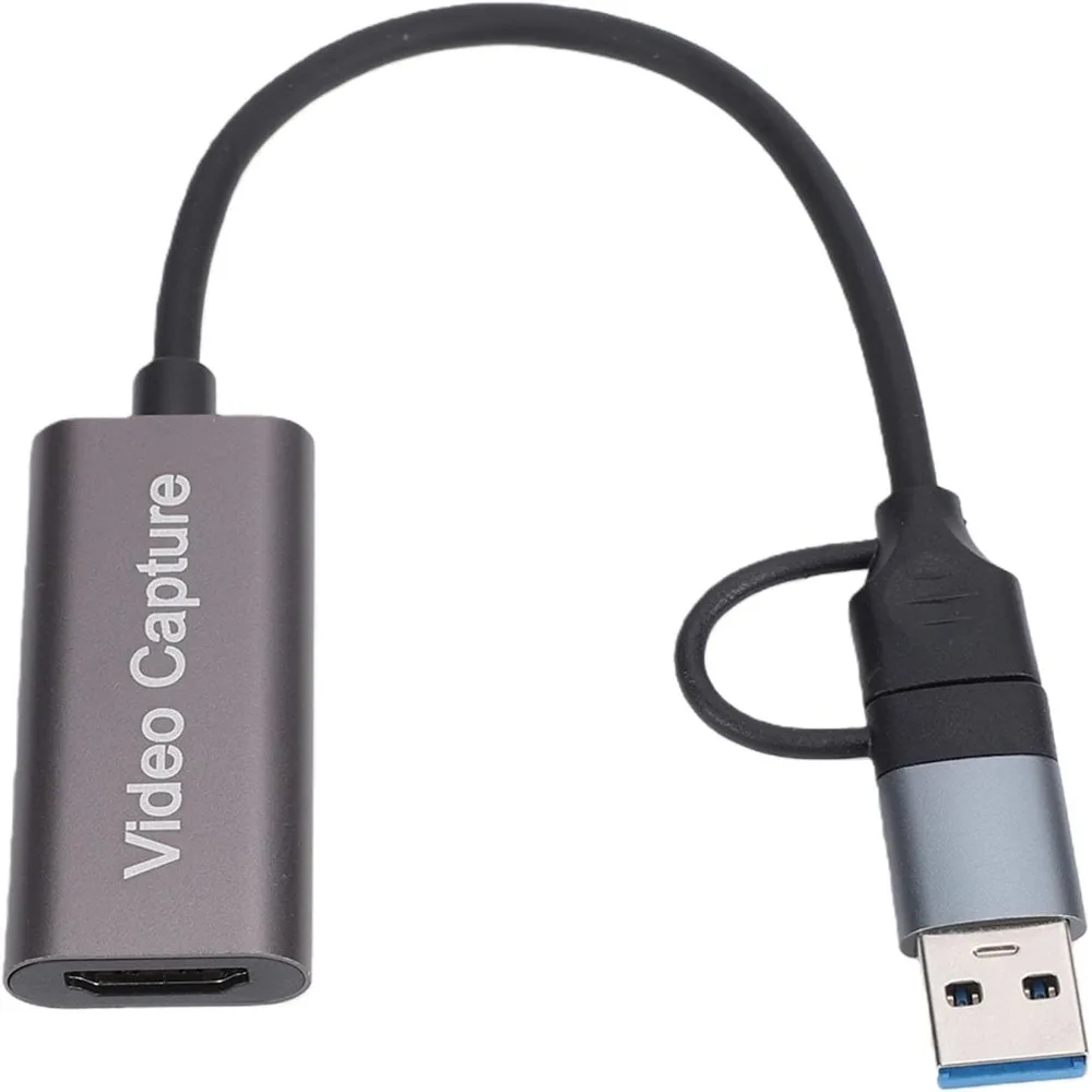 Compact 4K 30FPS Video Capture Card 1080P 60FPS USB Type Game Capture Device HD to USB Adapter Live Broadcasting