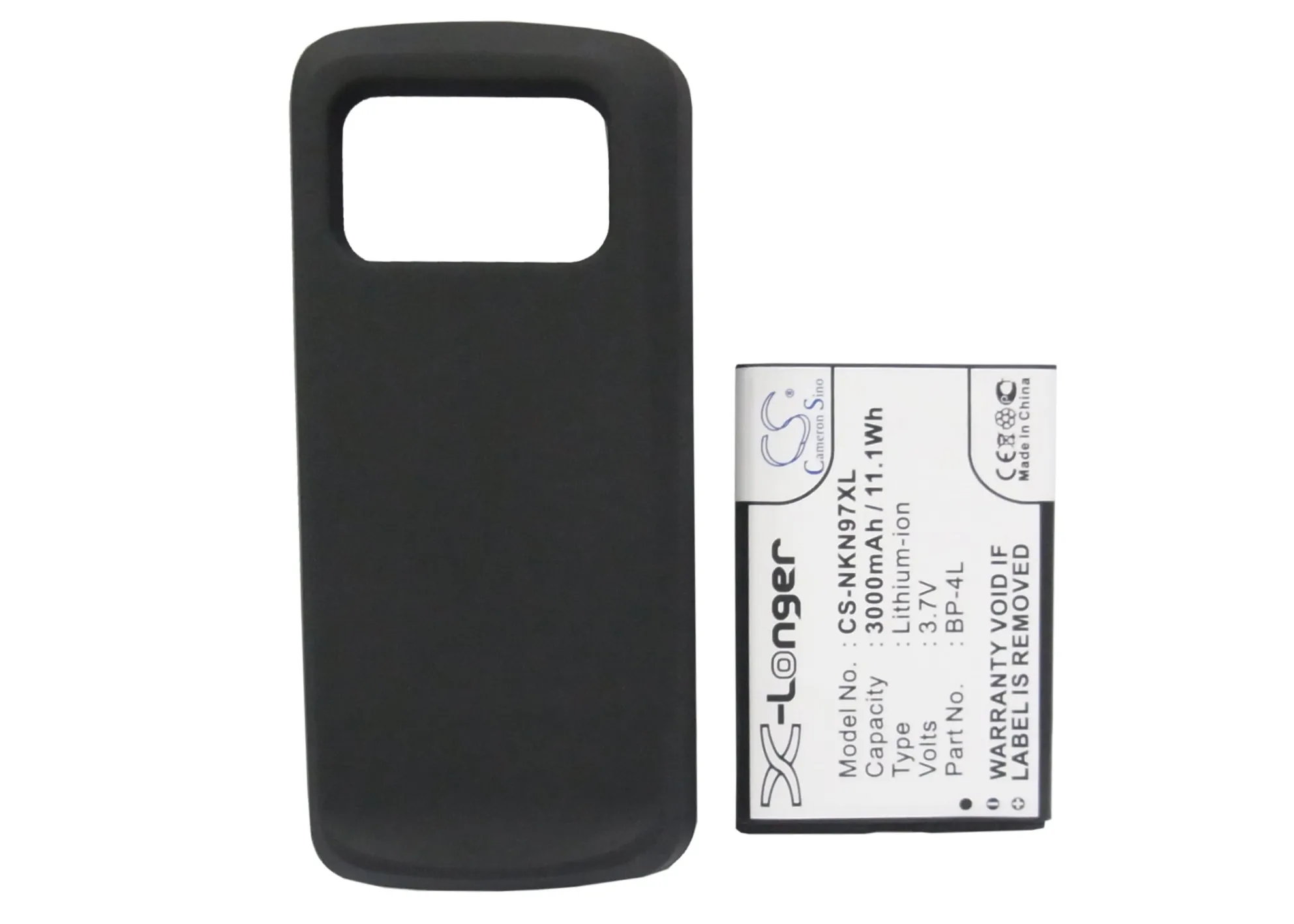 

Li-ion Mobile, SmartPhone Battery for Nokia,3.7v,3000mAh,N97,BP-4L