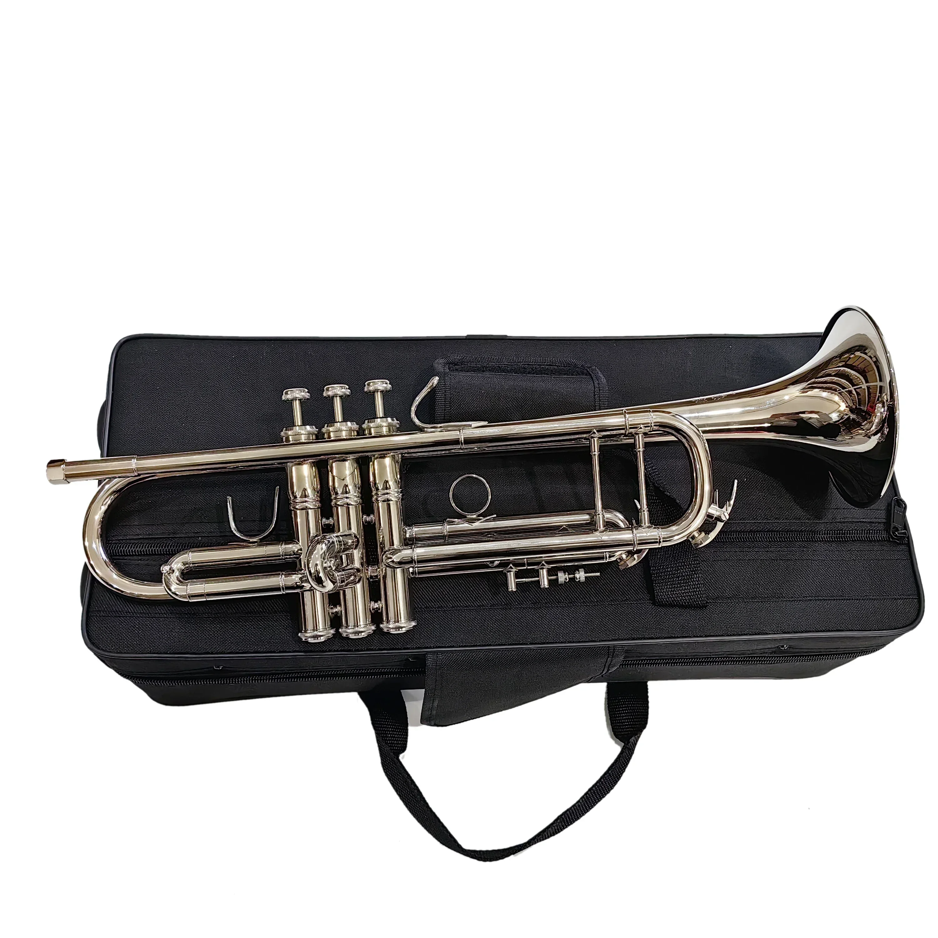 Professional Standard Trumpet Brass Bb Trumpet with Mouthpiece Carrying Case for Students