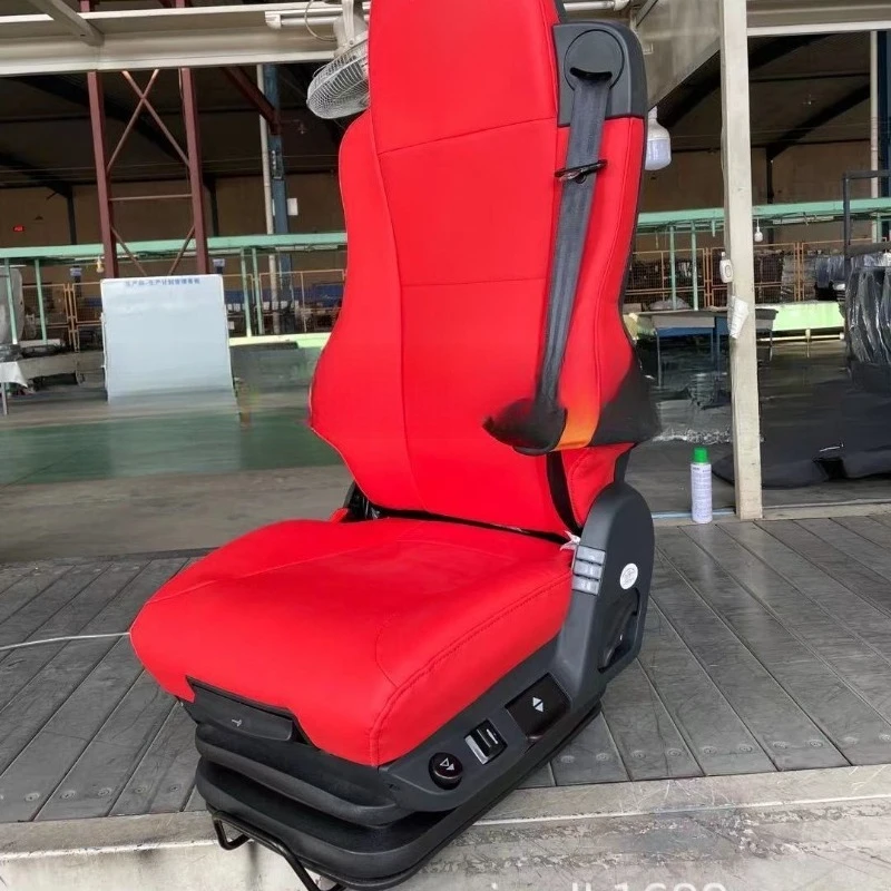 Aviation Seat Modified Truck Bus Luxury Happy The Year of Tiger Chinese Red Leather Fabric