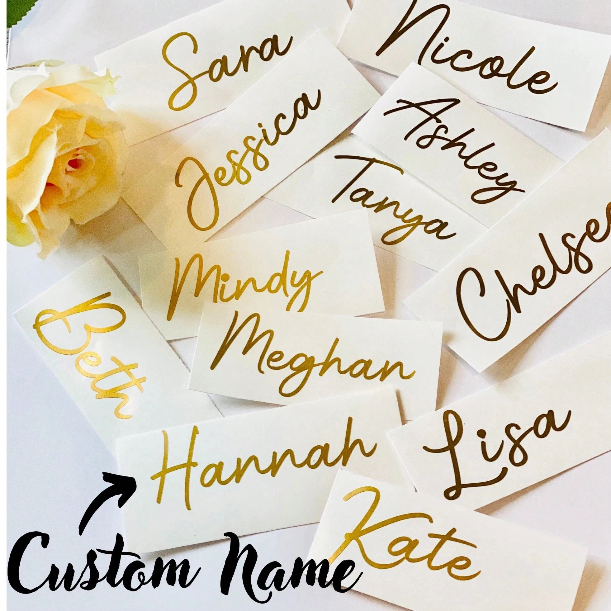 1/3/5pc Personalized Custom Name Tag Stickers, 3-6 Inch Labels, Name Decal, Personalized, Unique Ideal Gifts For Her Friends